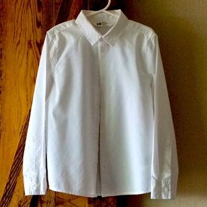 Boys white dress shirt
